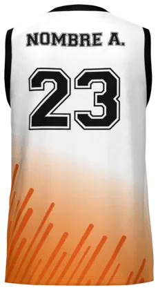 La camiseta de La Avenida por detrás, con el dorsal sublimado