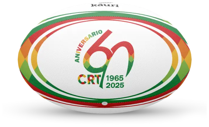 Balón de rugby personalizado para Tarazona Rugby · 60 aniversario