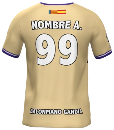 2.ª equipación de BM Gandía por detrás