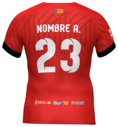 1.ª equipación de CF Torrent Femenino por detrás