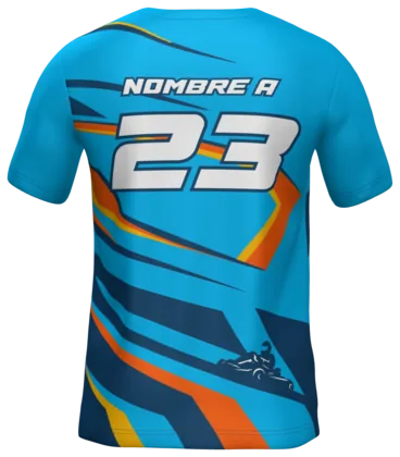 La camiseta de Karting Turia por detrás