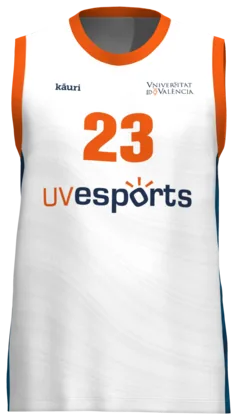 Camiseta de baloncesto de la Universitat de València